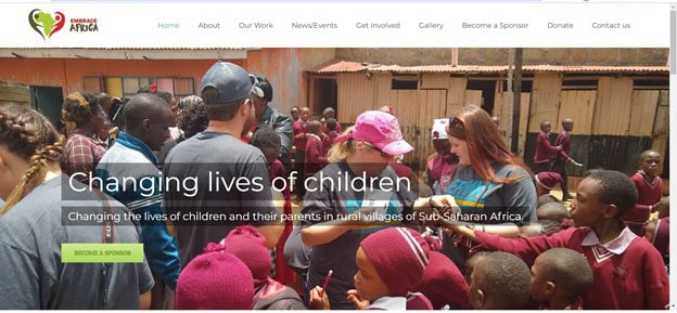 Embrace Africa site
